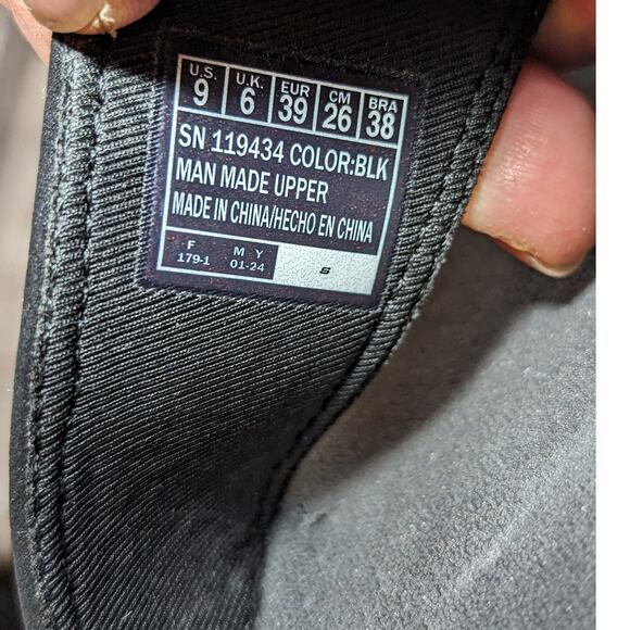 Skechers Arch Fit Women's Black/Rhinestone Comfort Walking Flip Flop Size 9 - Picture 6 of 7